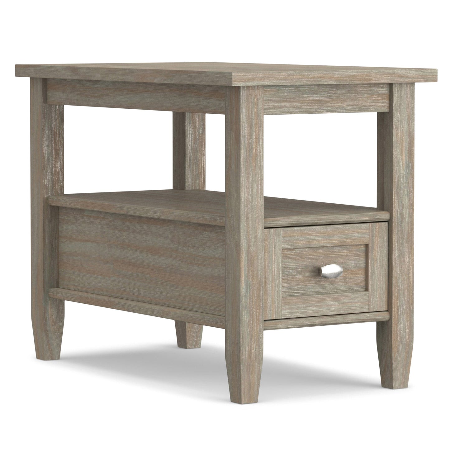 Distressed Grey | Warm Shaker Narrow Side Table