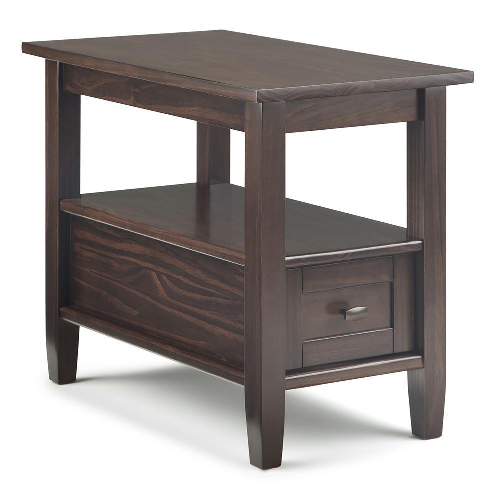 Tobacco Brown | Warm Shaker Narrow Side Table