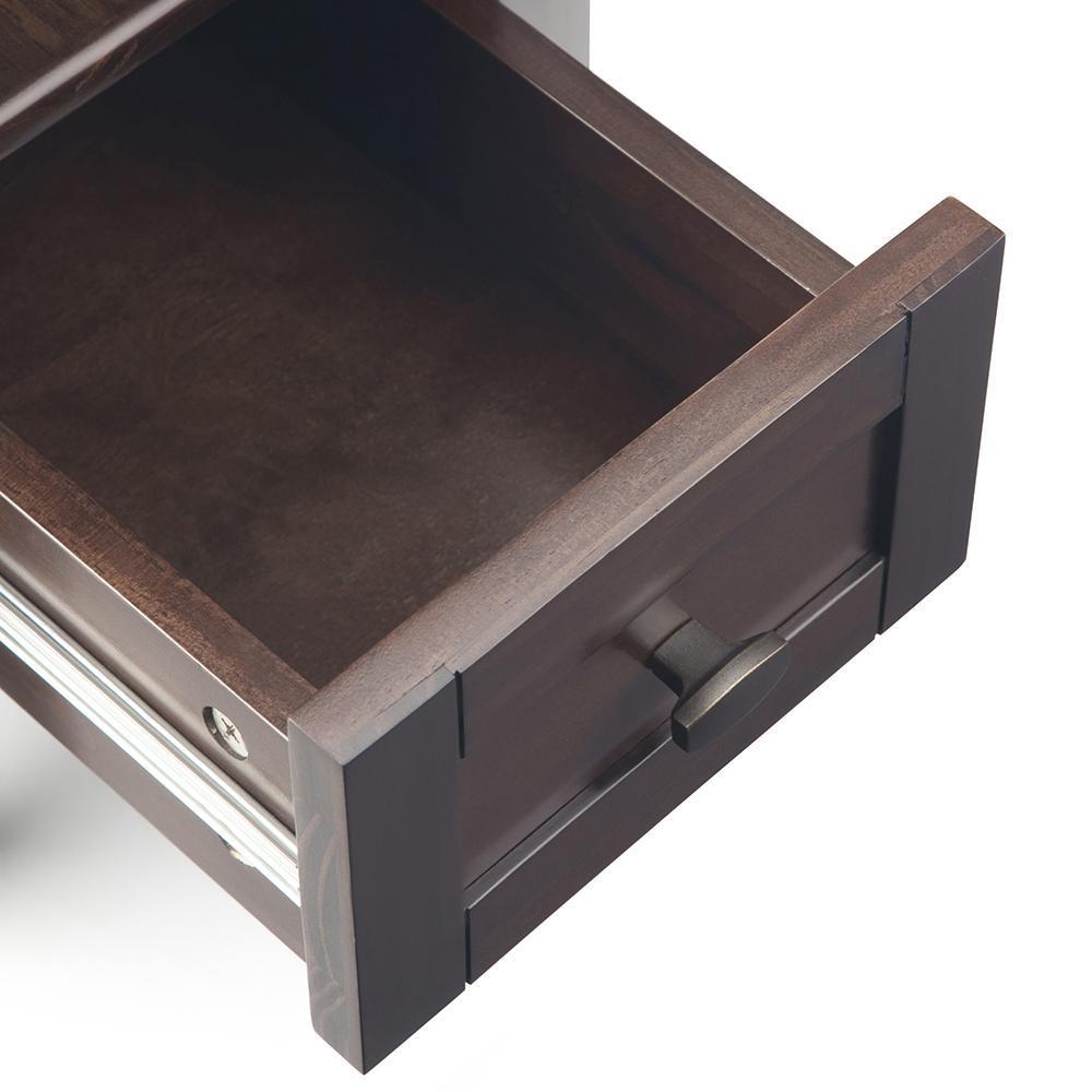 Tobacco Brown | Warm Shaker Narrow Side Table