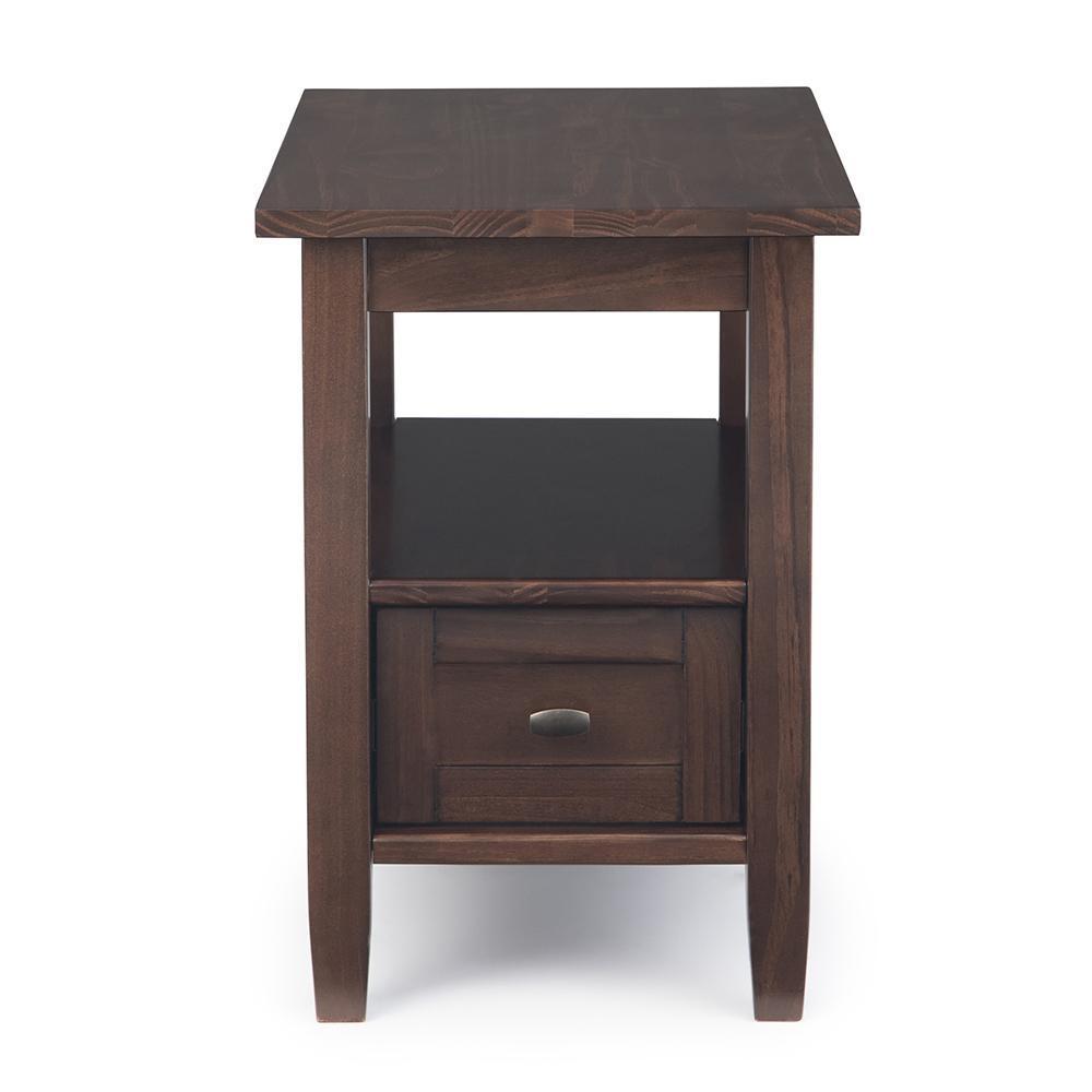 Tobacco Brown | Warm Shaker Narrow Side Table