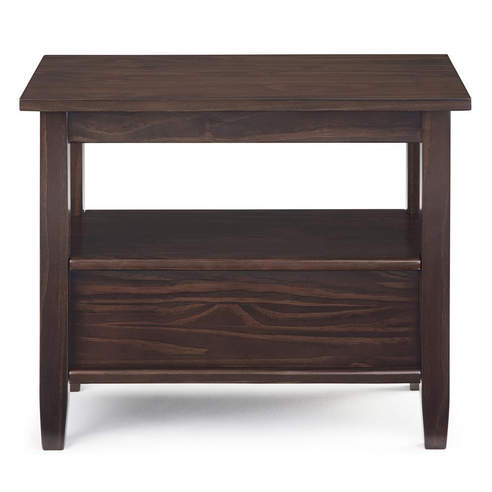 Tobacco Brown | Warm Shaker Narrow Side Table