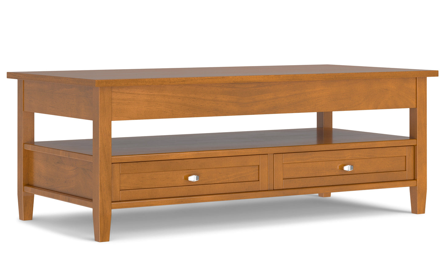 Light Golden Brown | Warm Shaker Lift Top Coffee Table