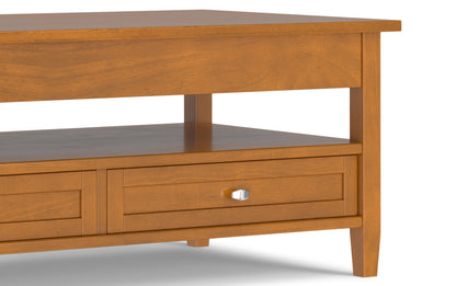 Light Golden Brown | Warm Shaker Lift Top Coffee Table