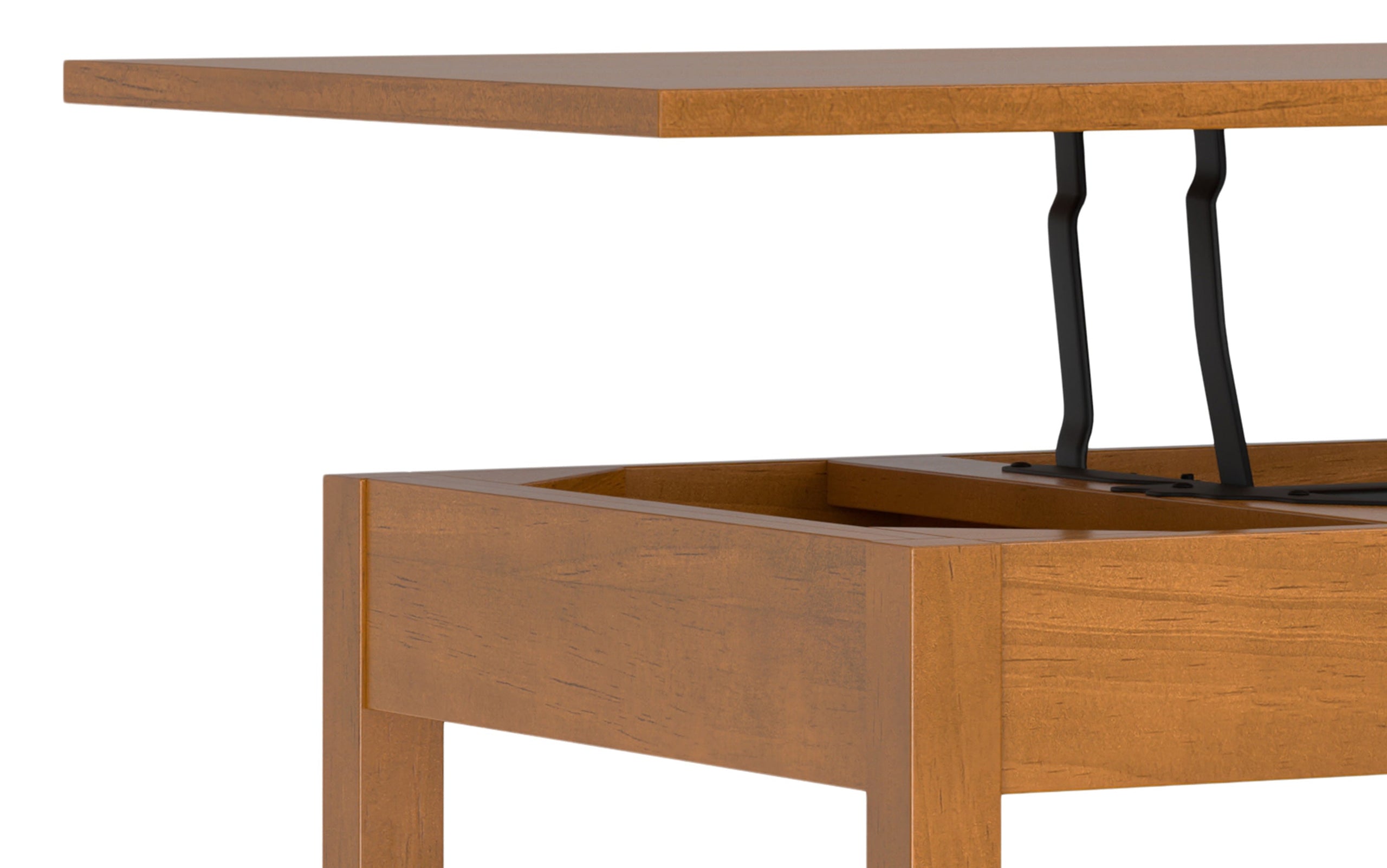 Light Golden Brown | Warm Shaker Lift Top Coffee Table