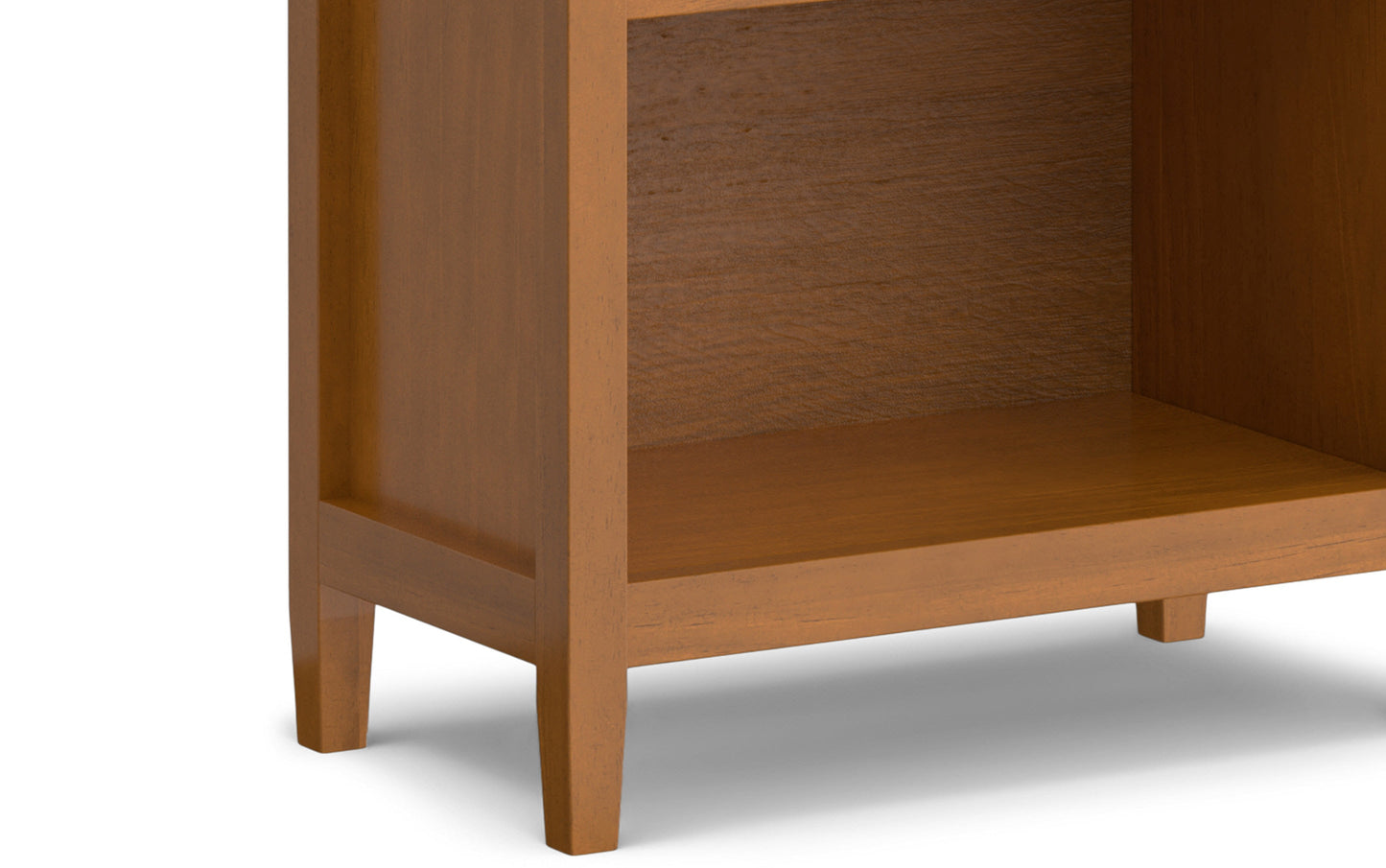 Light Golden Brown | Warm Shaker 5 Shelf Bookcase