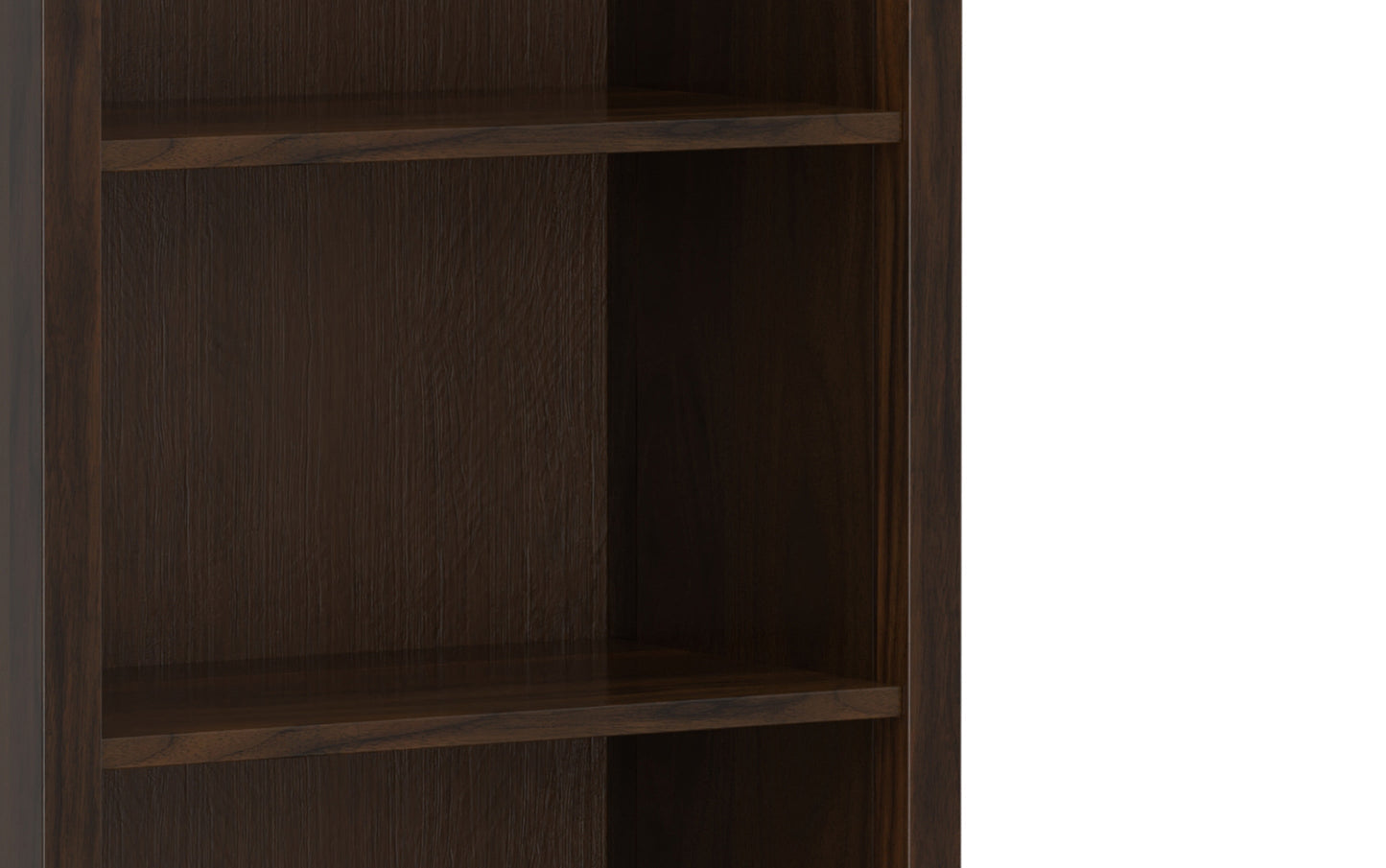 Tobacco Brown | Warm Shaker 5 Shelf Bookcase