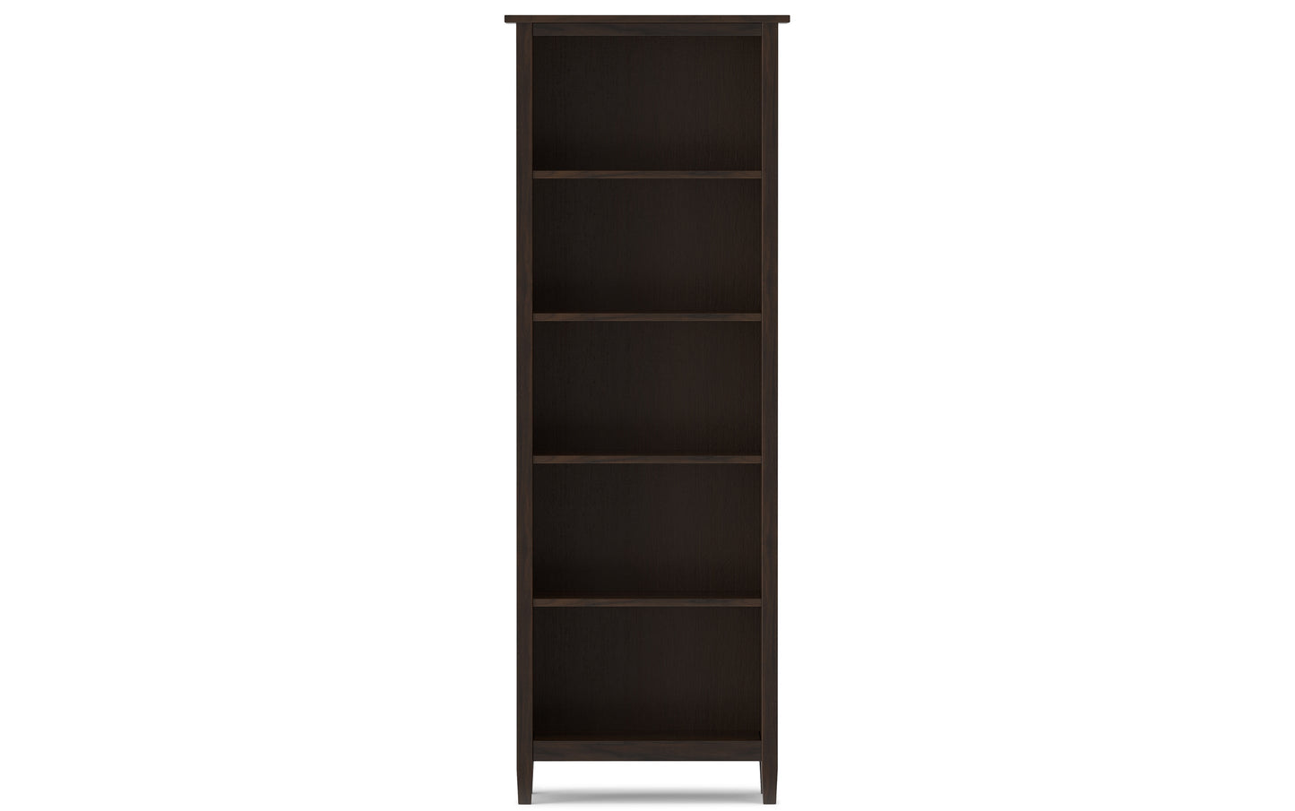 Tobacco Brown | Warm Shaker 5 Shelf Bookcase