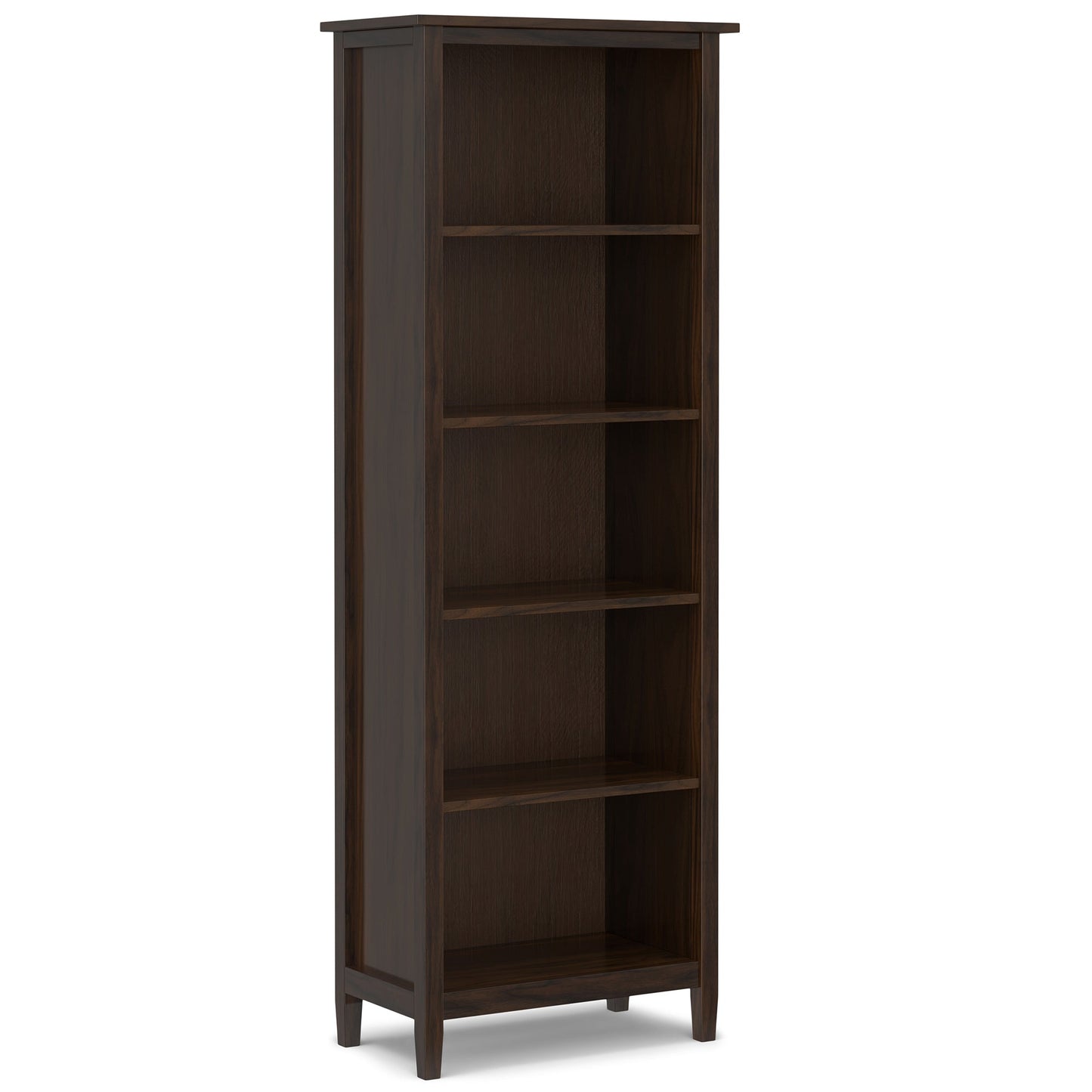 Tobacco Brown | Warm Shaker 5 Shelf Bookcase