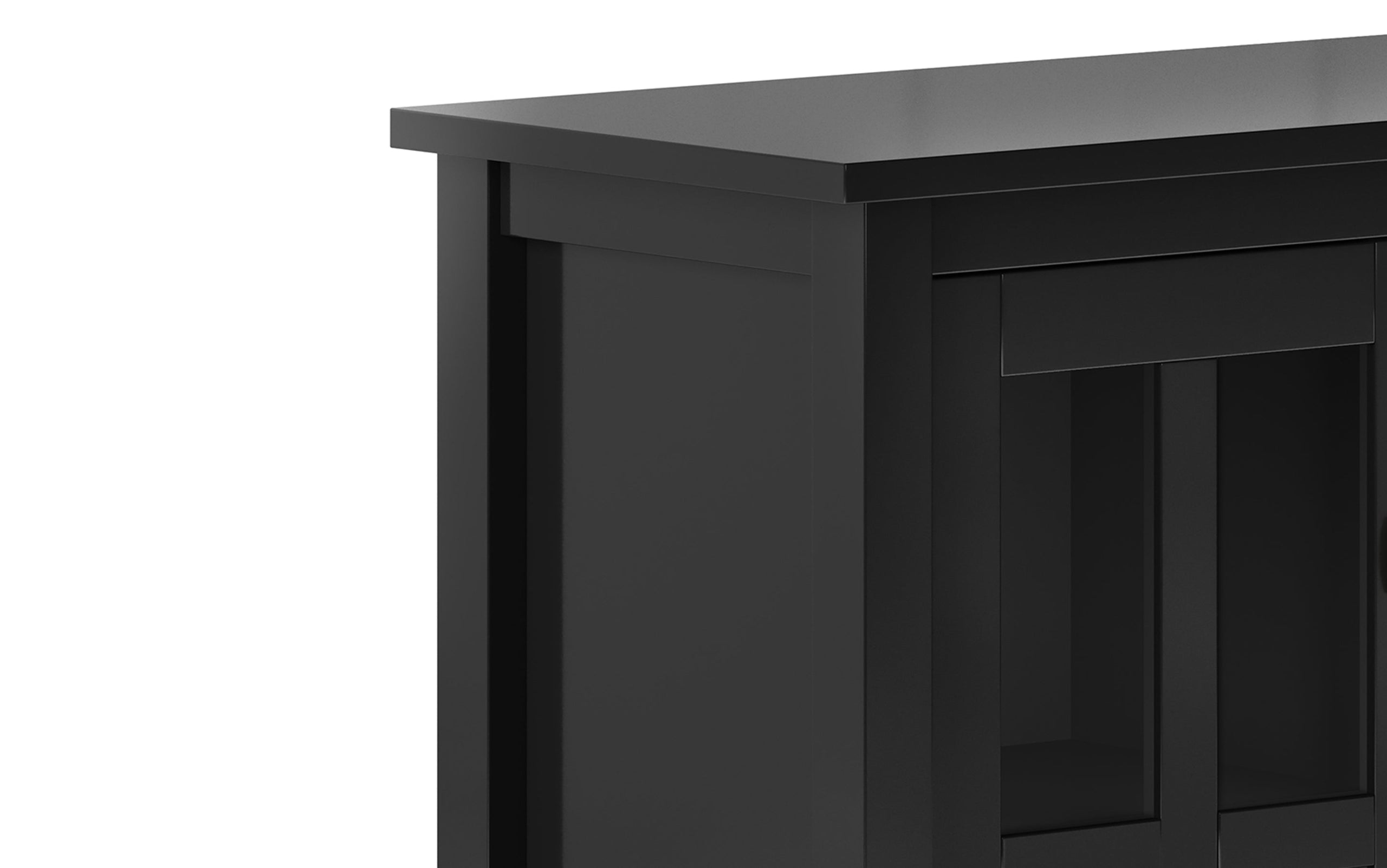 Black | Warm Shaker 32 inch Low Storage Cabinet