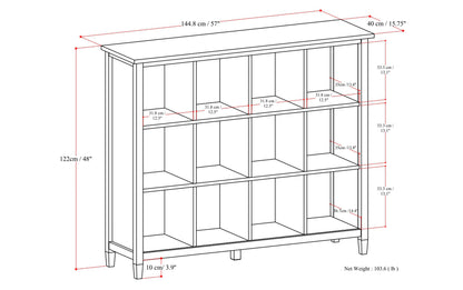 Light Golden Brown | Warm Shaker 12 Cube Storage