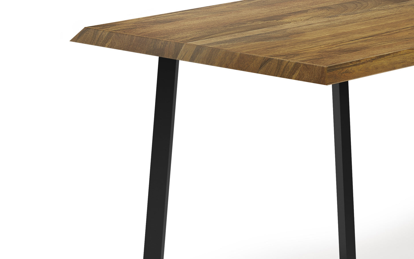 Light Brown | Watkins Dining Table with Inverted Metal Base