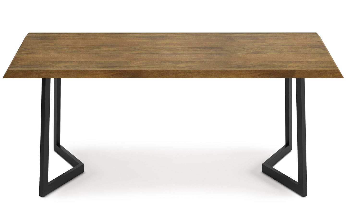 Light Brown | Watkins Dining Table with Inverted Metal Base