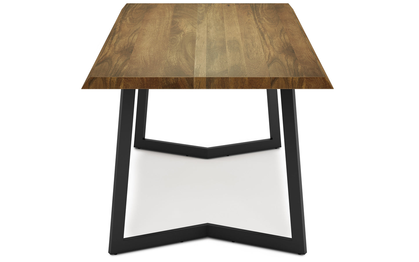 Light Brown | Watkins Dining Table with Inverted Metal Base