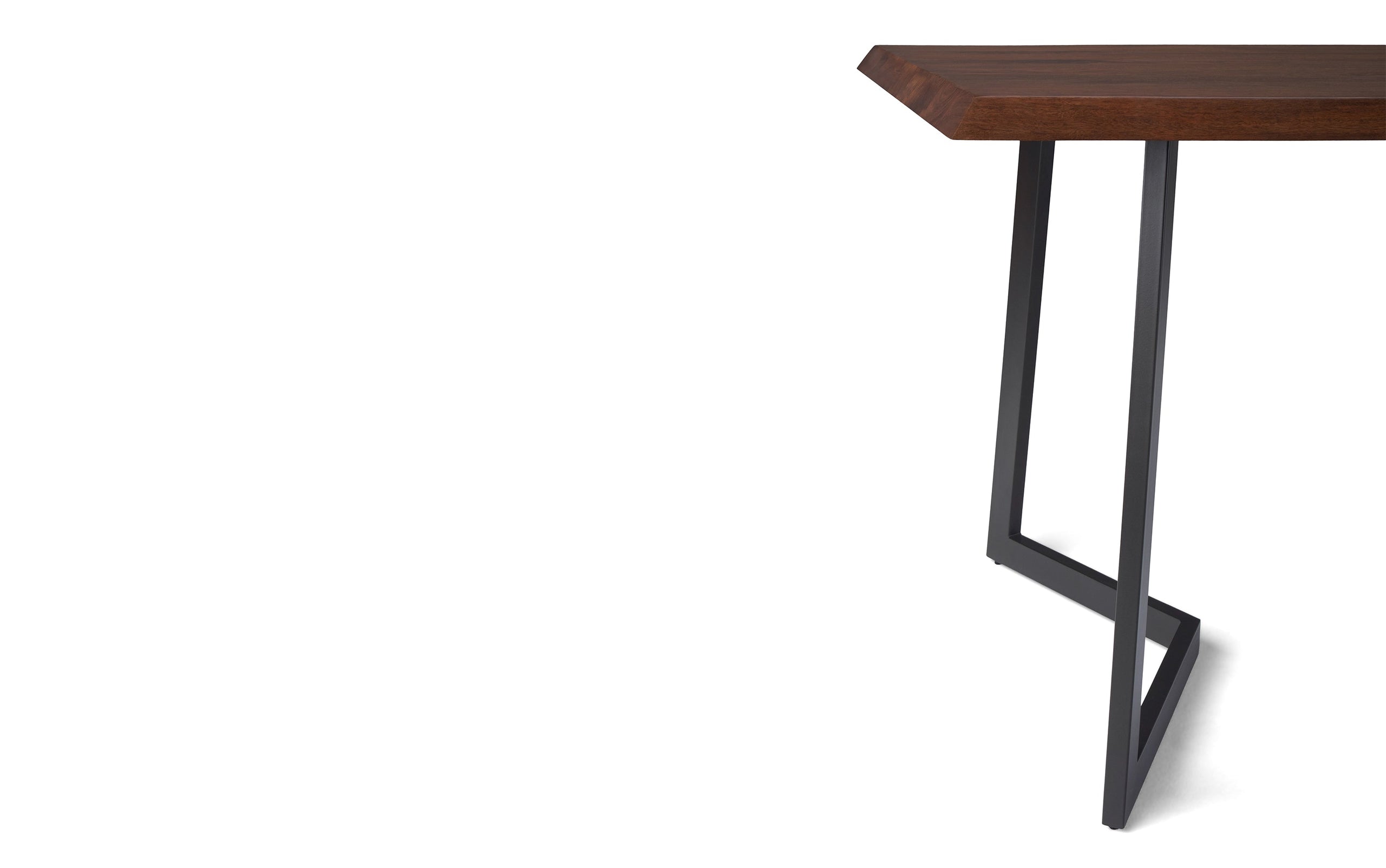 Dark Brown | Watkins Dining Table with Inverted Metal Base