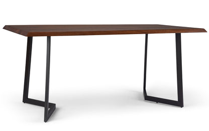 Dark Brown | Watkins Dining Table with Inverted Metal Base