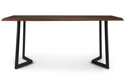 Dark Brown | Watkins Dining Table with Inverted Metal Base