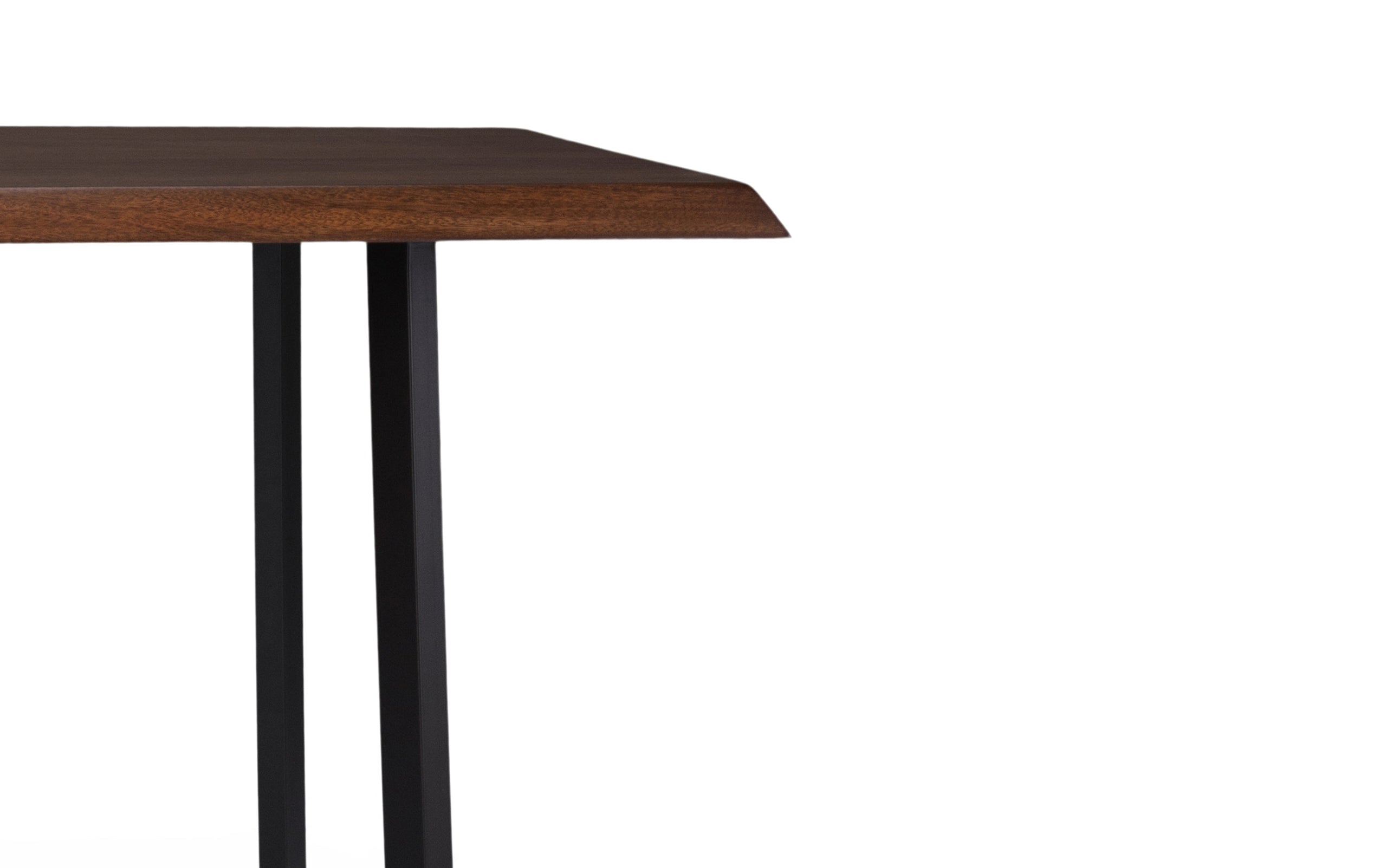 Dark Brown | Watkins Dining Table with Inverted Metal Base