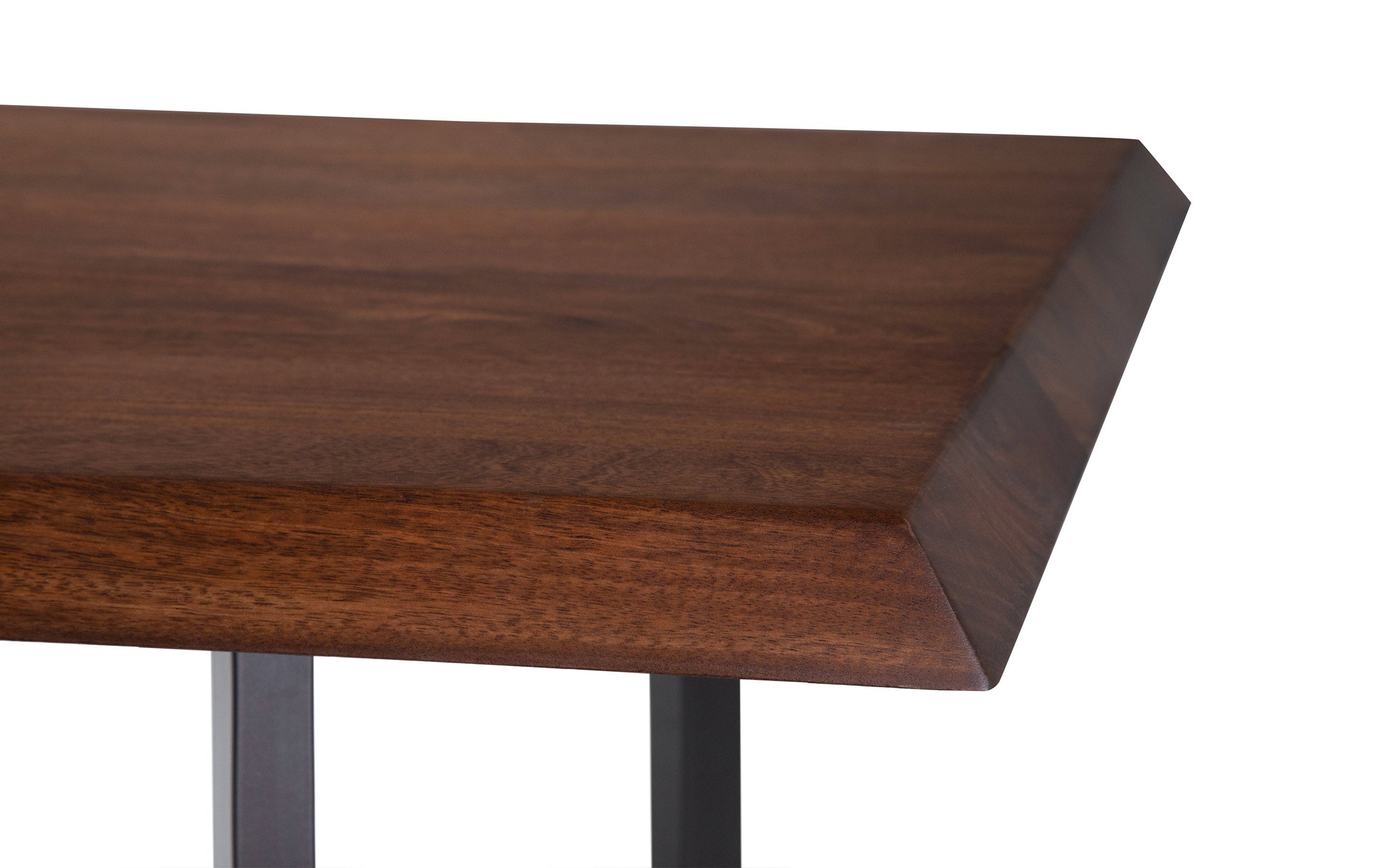 Dark Brown | Watkins Dining Table with Inverted Metal Base