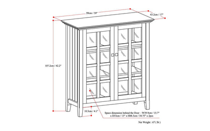 Black | Acadian Medium Storage Cabinet