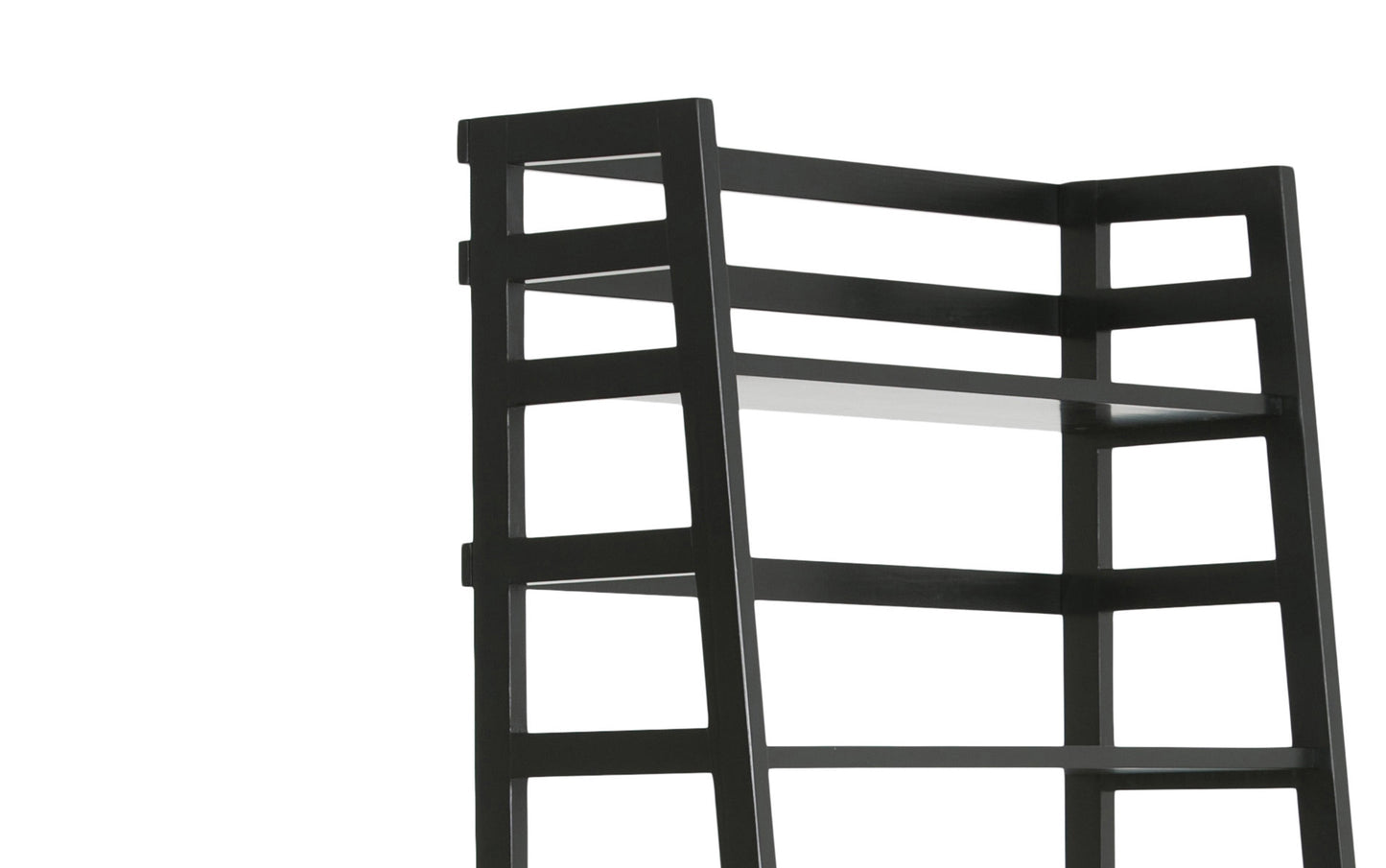 Black | Acadian Ladder Shelf Bookcase