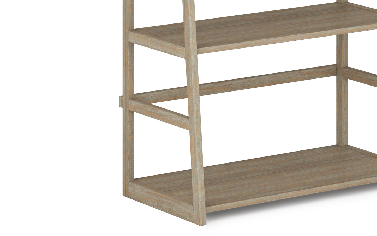 Distressed Grey | Acadian Ladder Shelf Bookcase