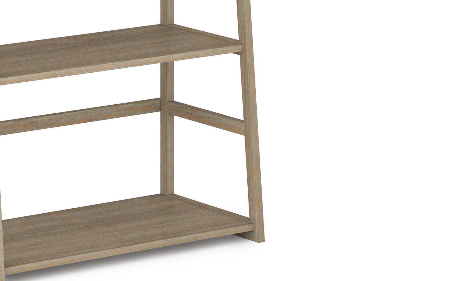 Distressed Grey | Acadian Ladder Shelf Bookcase