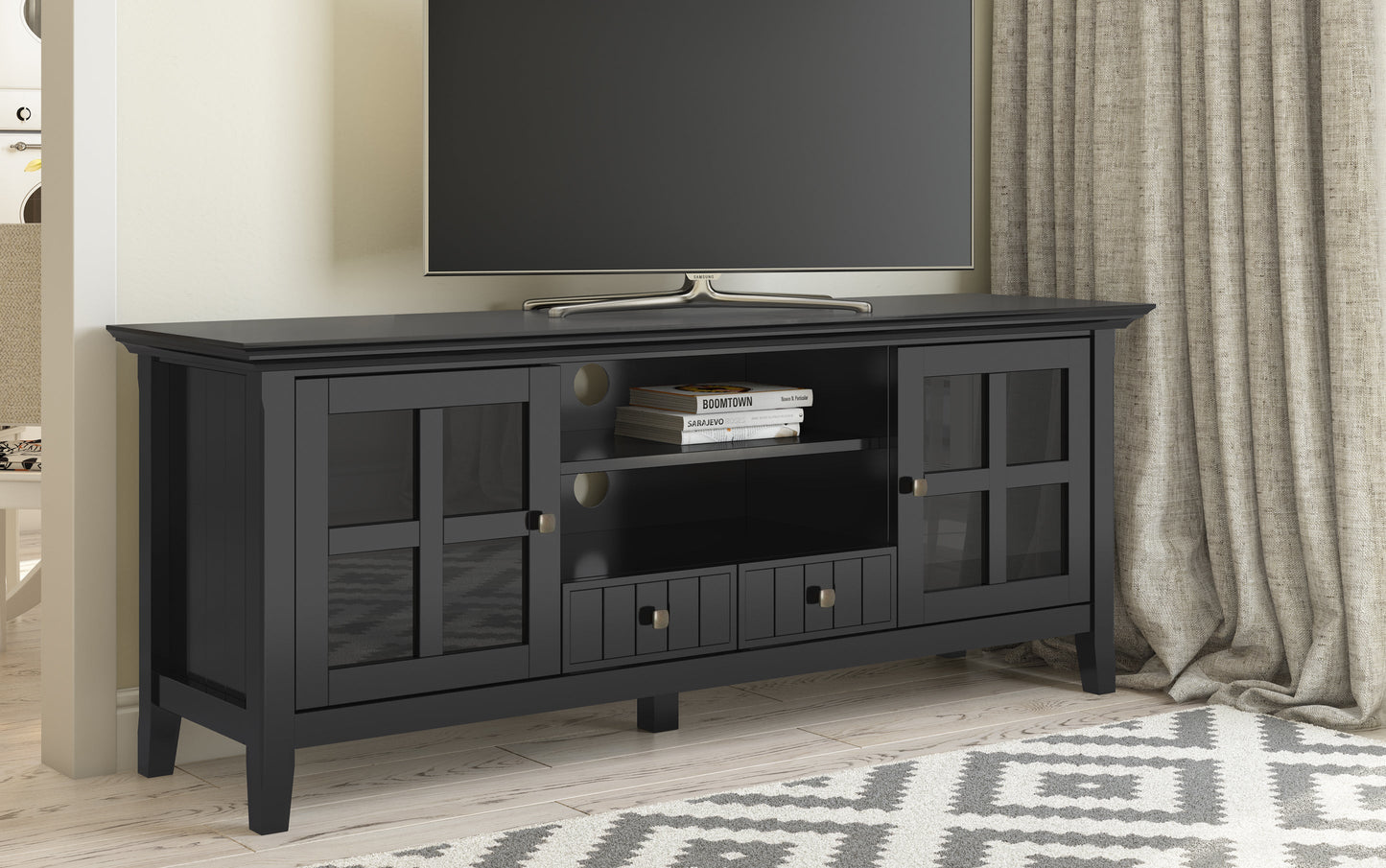 Black | Acadian 60 inch TV Stand