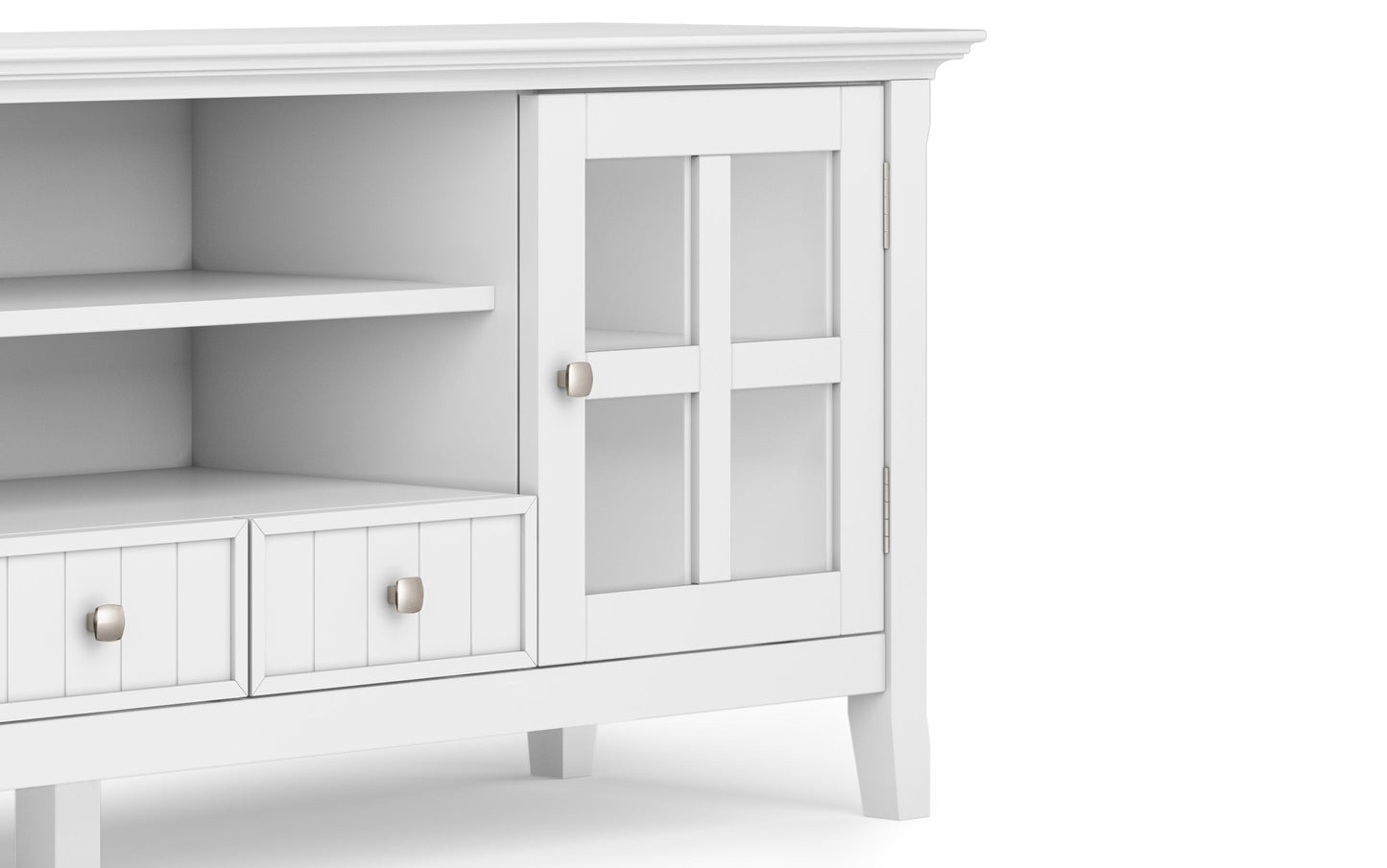 White | Acadian 60 inch TV Stand