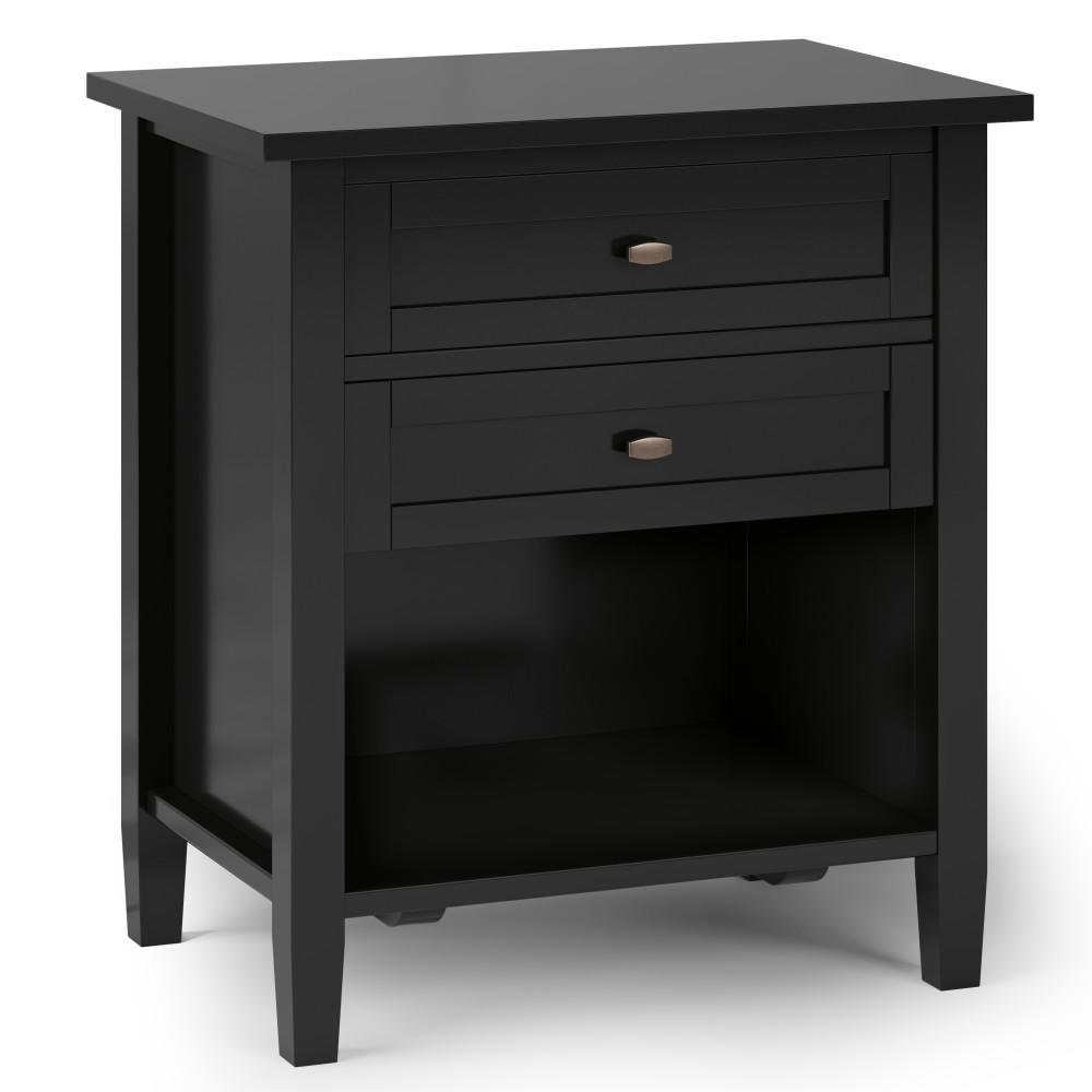 Black | Warm Shaker Bedside Table