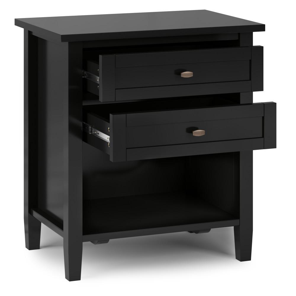 Black | Warm Shaker Bedside Table