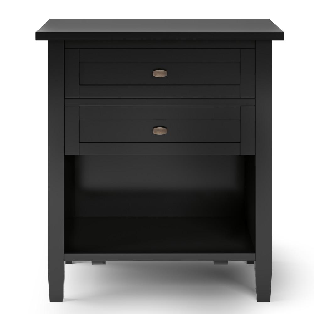 Black | Warm Shaker Bedside Table