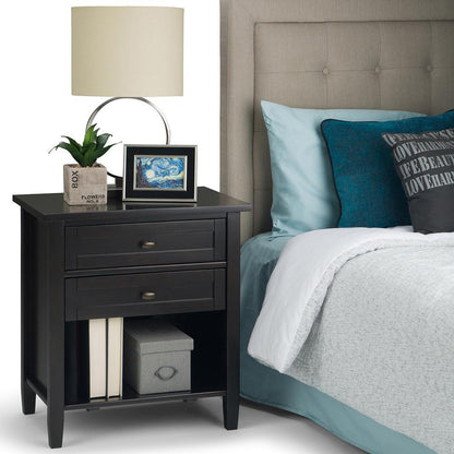 Dark Brown | Warm Shaker Bedside Table