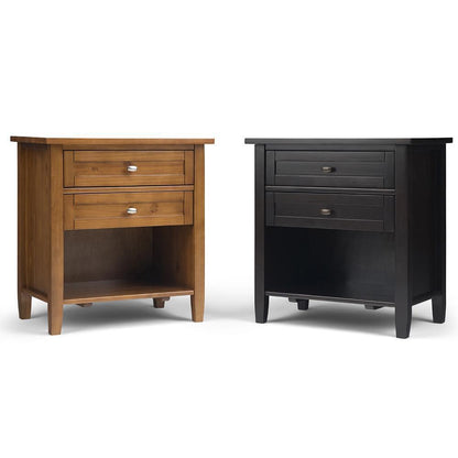 Dark Brown | Warm Shaker Bedside Table