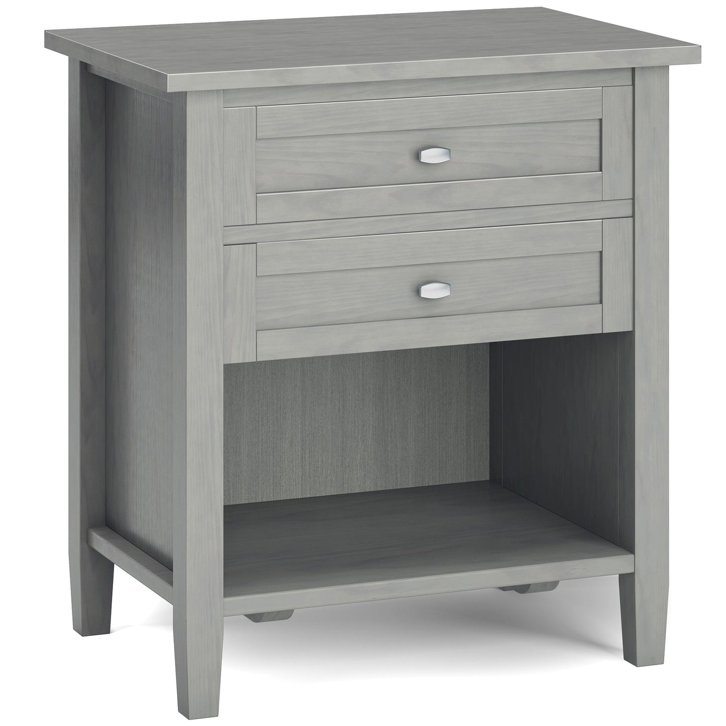 Fog Grey | Warm Shaker Bedside Table