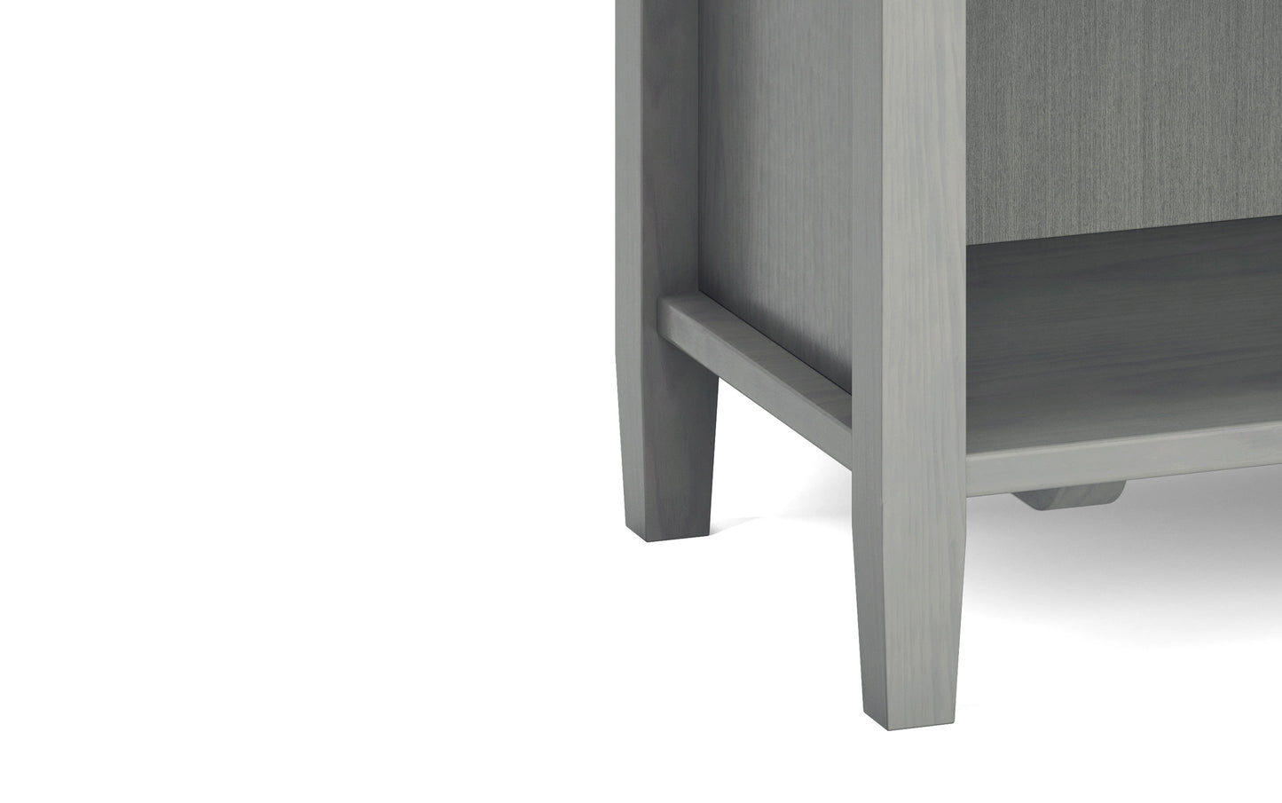 Fog Grey | Warm Shaker Bedside Table