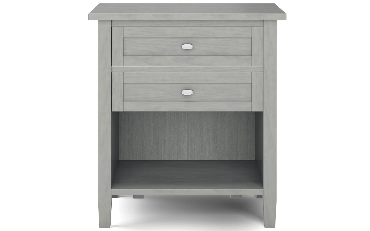 Fog Grey | Warm Shaker Bedside Table