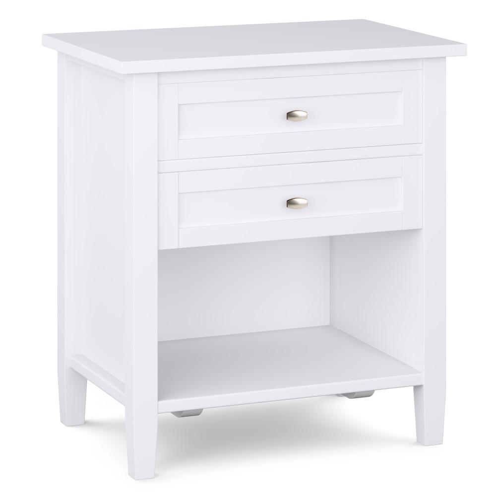 White | Warm Shaker Bedside Table