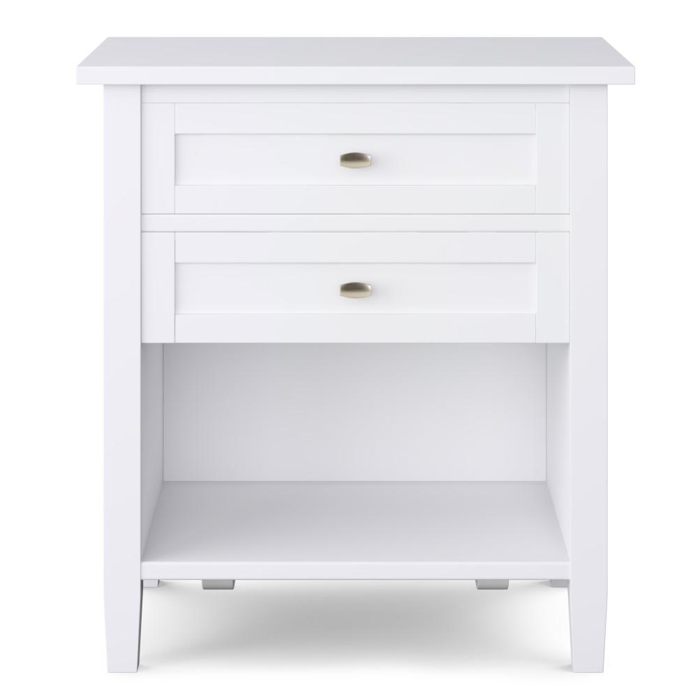 White | Warm Shaker Bedside Table