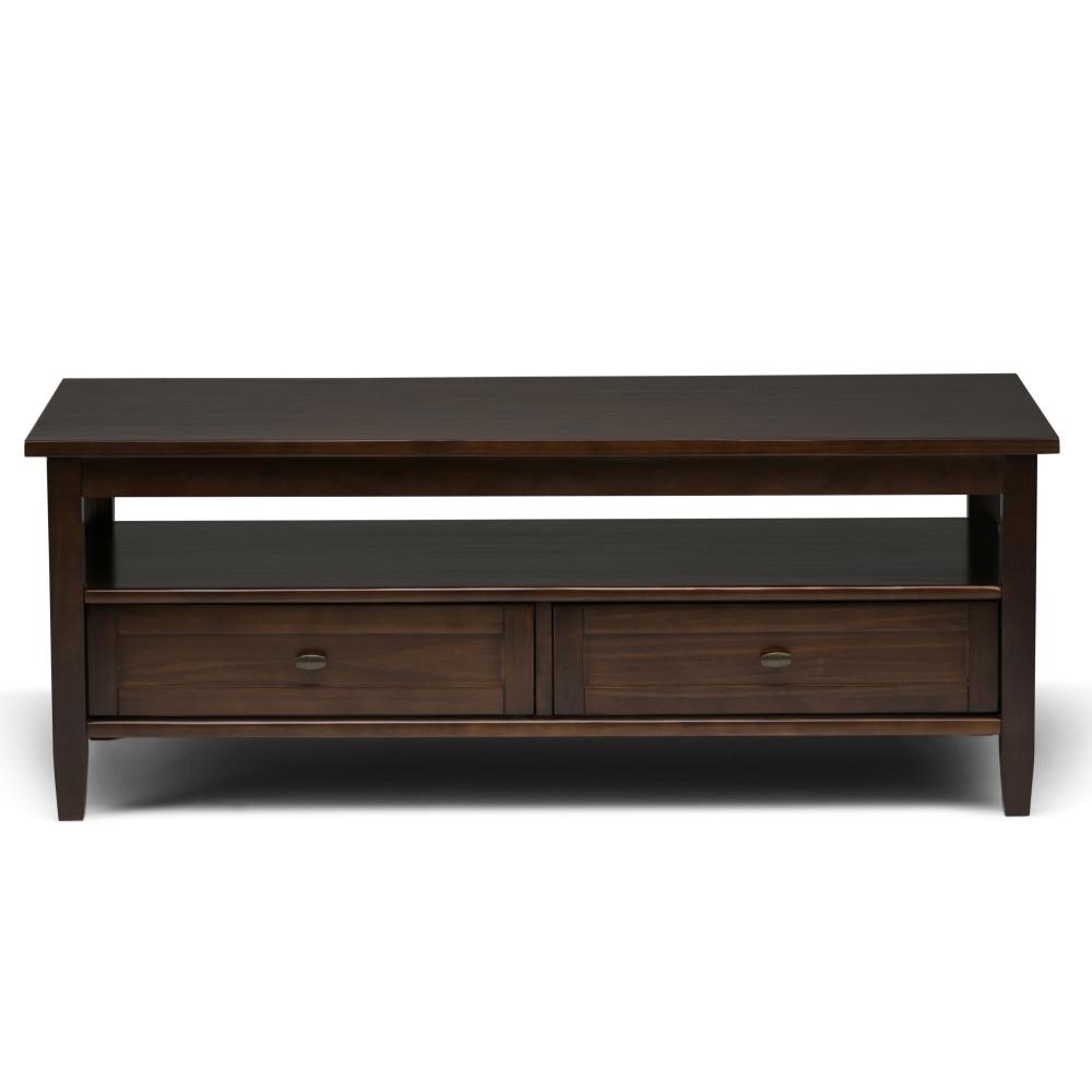 Tobacco Brown | Warm Shaker 48 inch Coffee Table