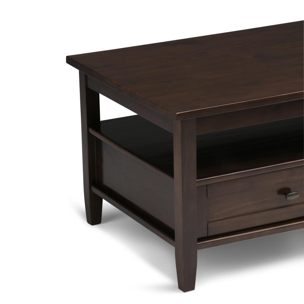 Tobacco Brown | Warm Shaker 48 inch Coffee Table