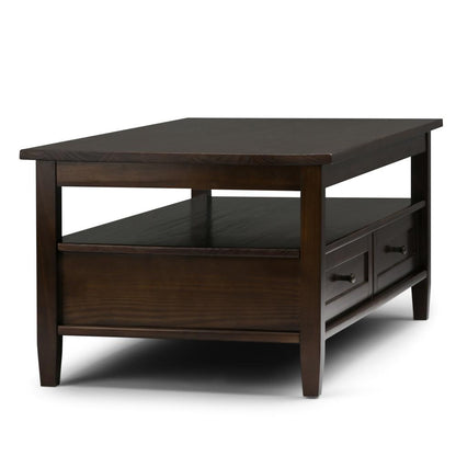 Tobacco Brown | Warm Shaker 48 inch Coffee Table