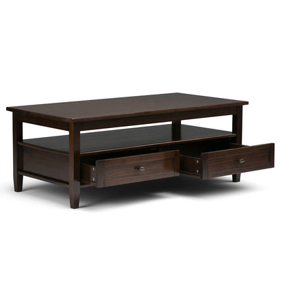 Tobacco Brown | Warm Shaker 48 inch Coffee Table