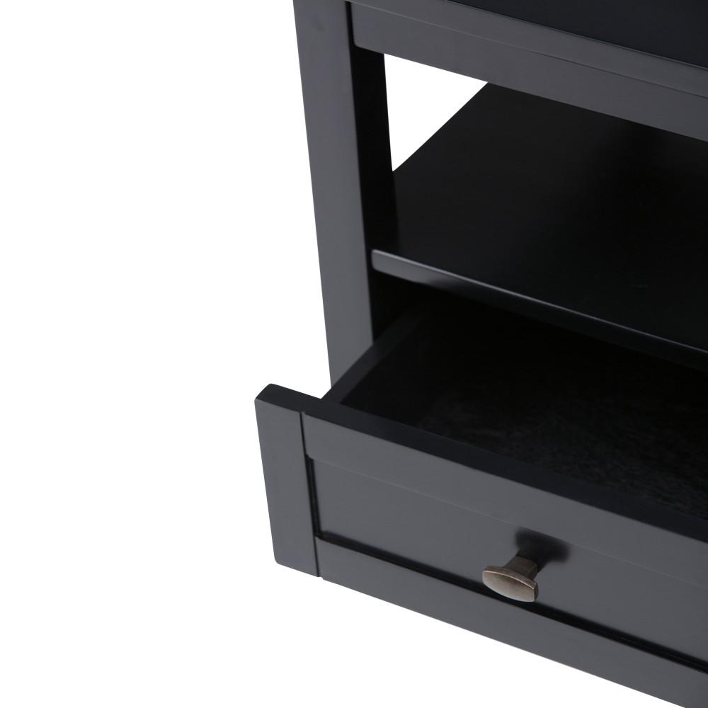 Black | Warm Shaker 20 inch End Side Table