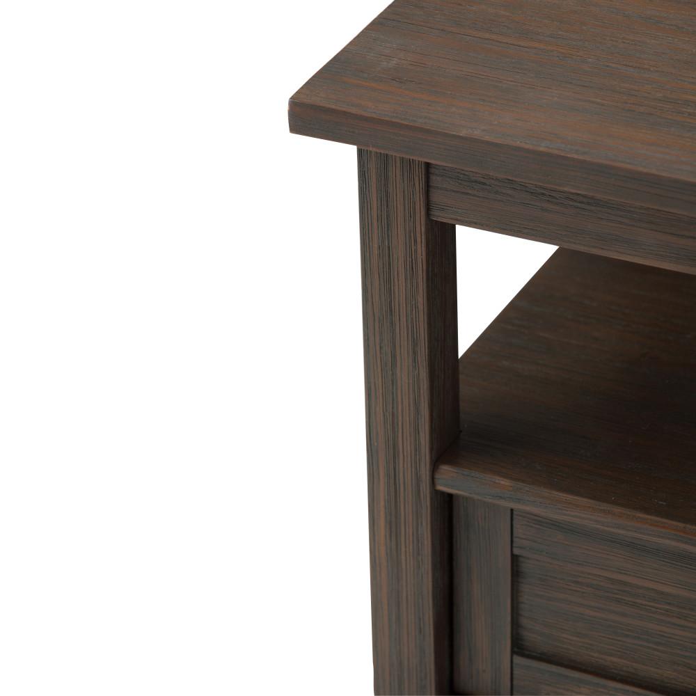 Farmhouse Brown | Warm Shaker 20 inch End Side Table