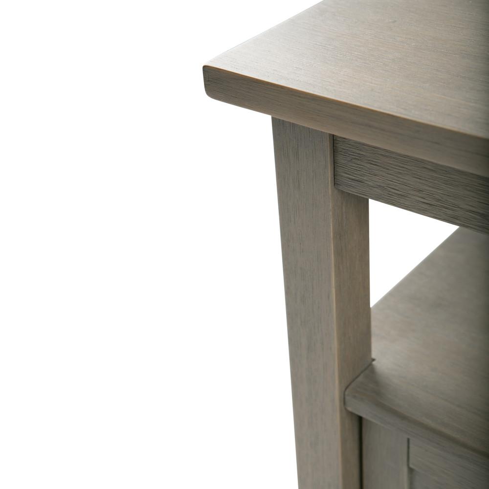 Farmhouse Grey | Warm Shaker 20 inch End Side Table