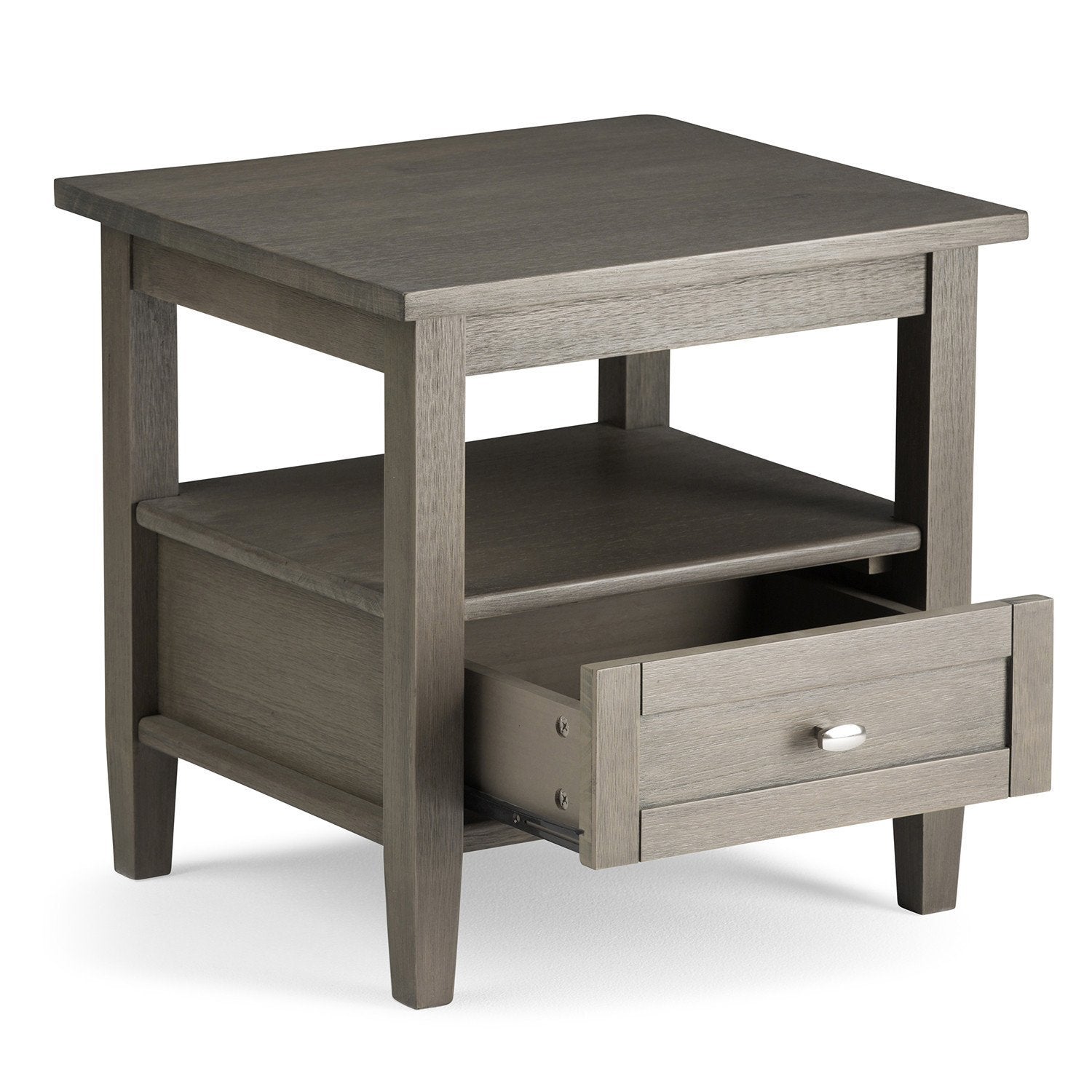 Farmhouse Grey | Warm Shaker 20 inch End Side Table