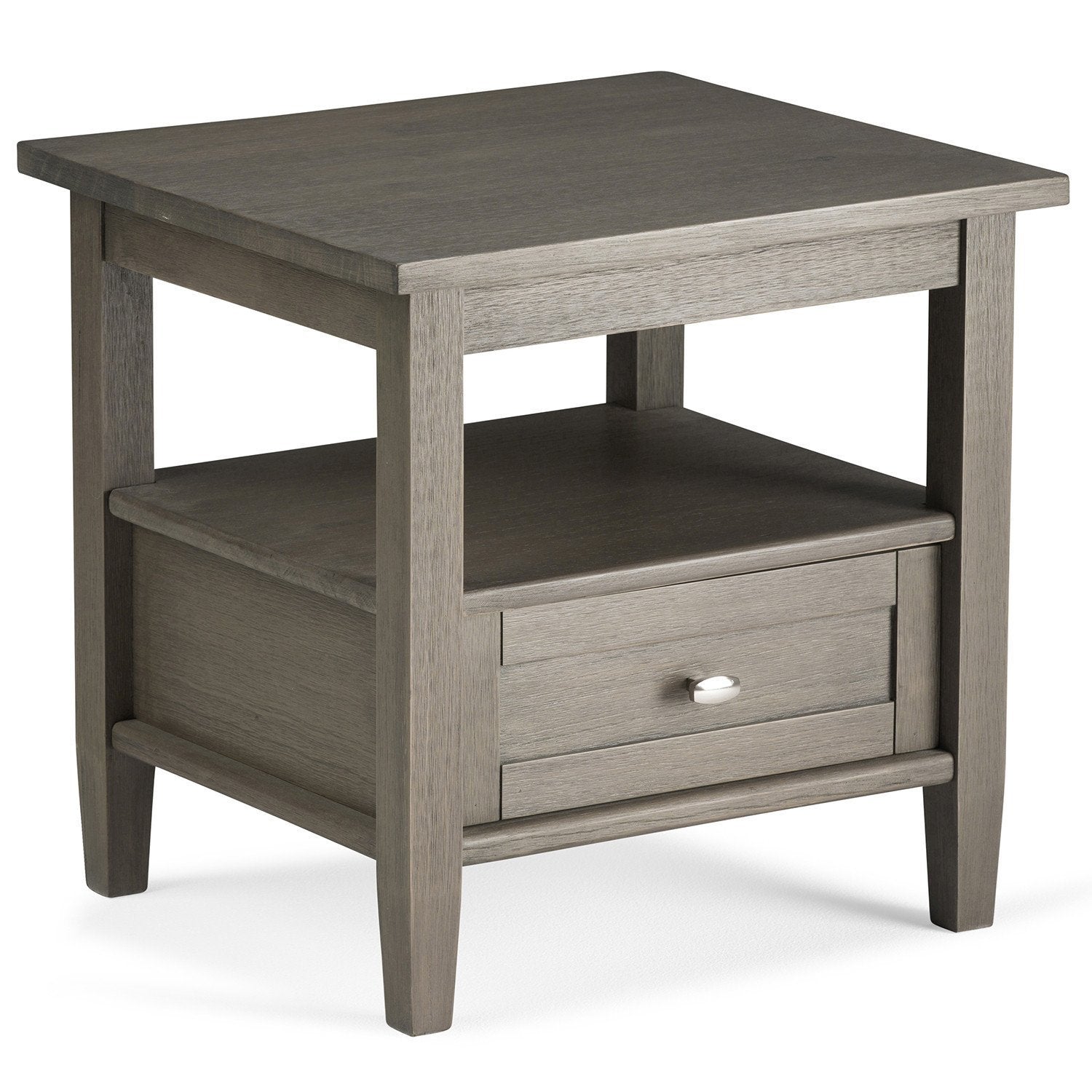 Farmhouse Grey | Warm Shaker 20 inch End Side Table