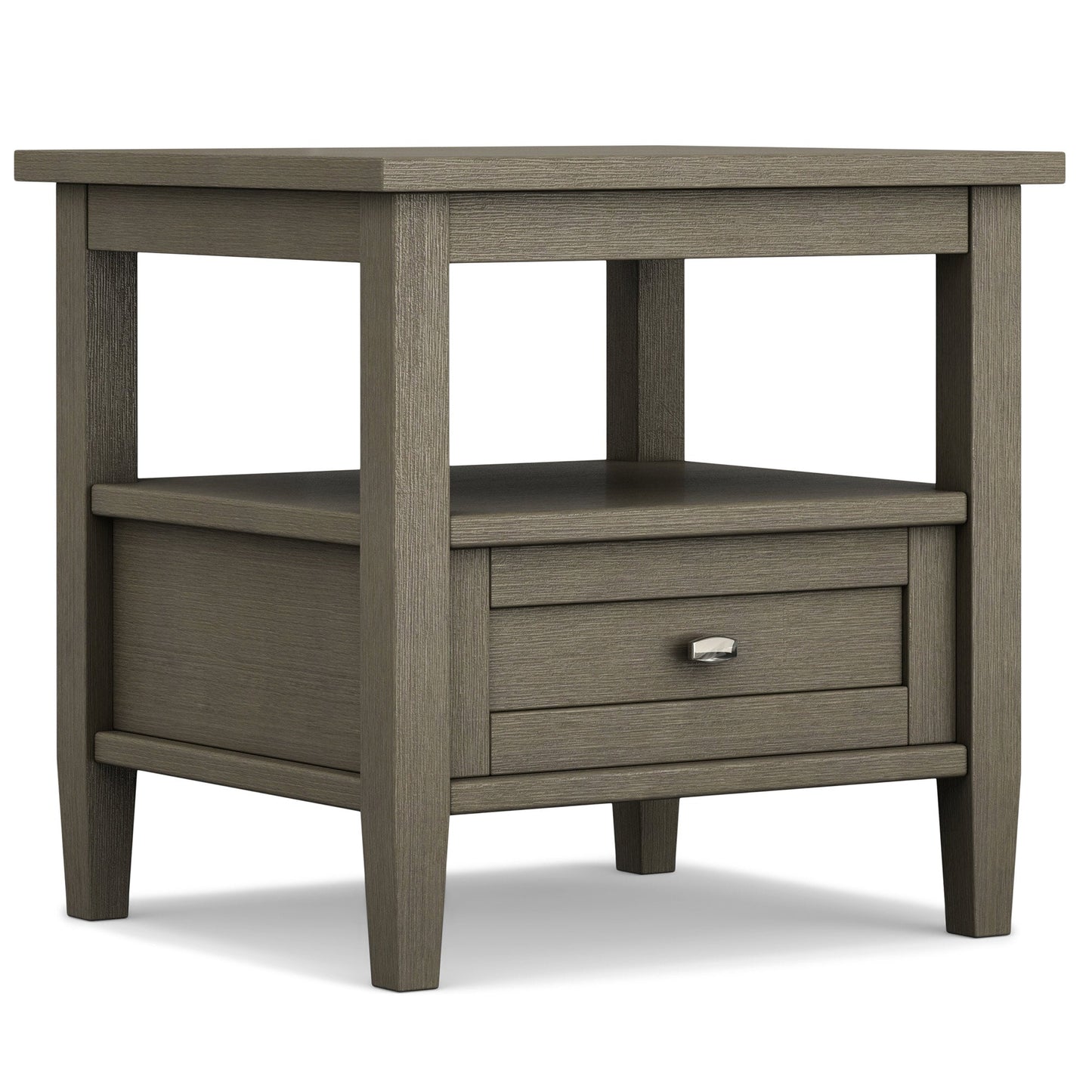 Farmhouse Grey | Warm Shaker 20 inch End Side Table