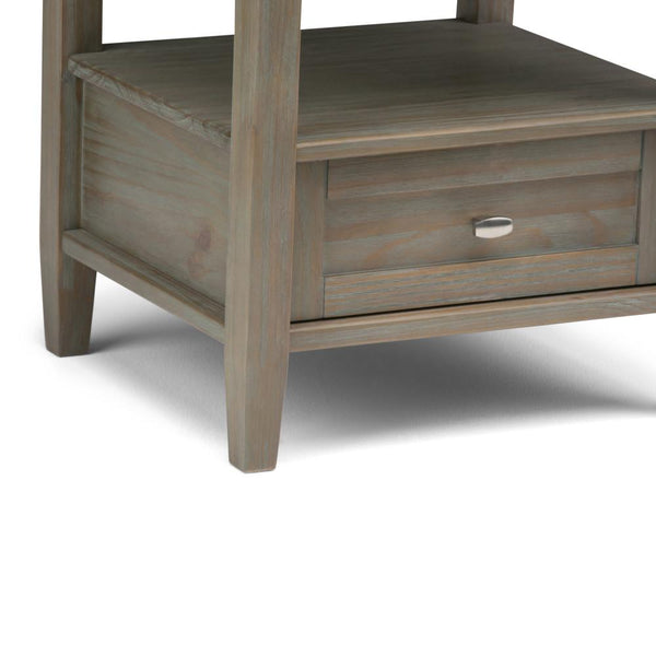 Distressed Grey | Warm Shaker 20 inch End Side Table