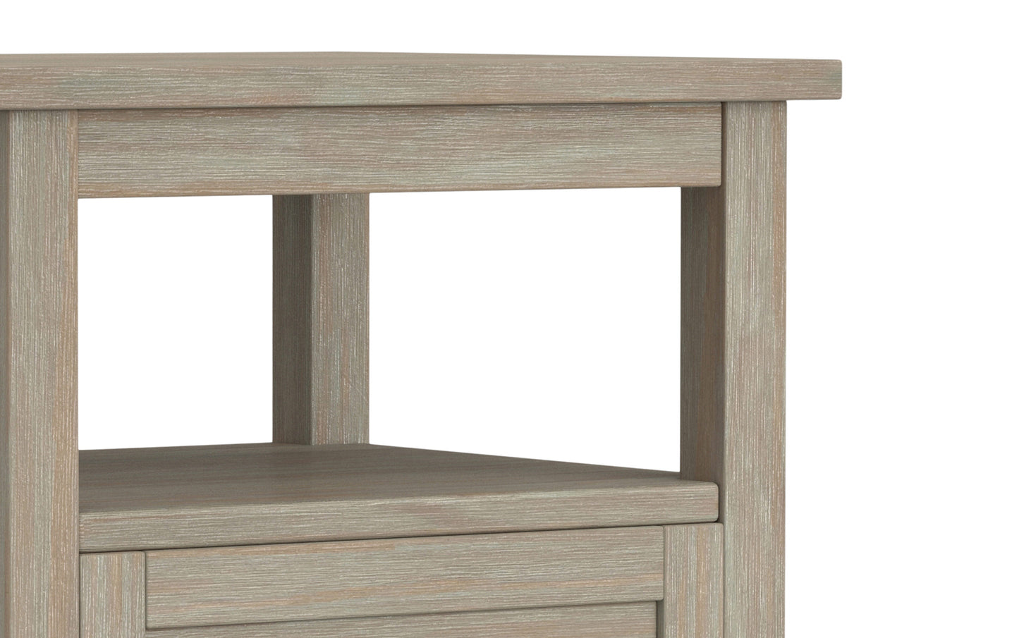 Distressed Grey | Warm Shaker 20 inch End Side Table